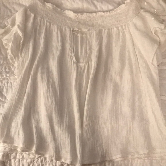 Lulus White Off the Shoulder Top - Picture 3 of 3